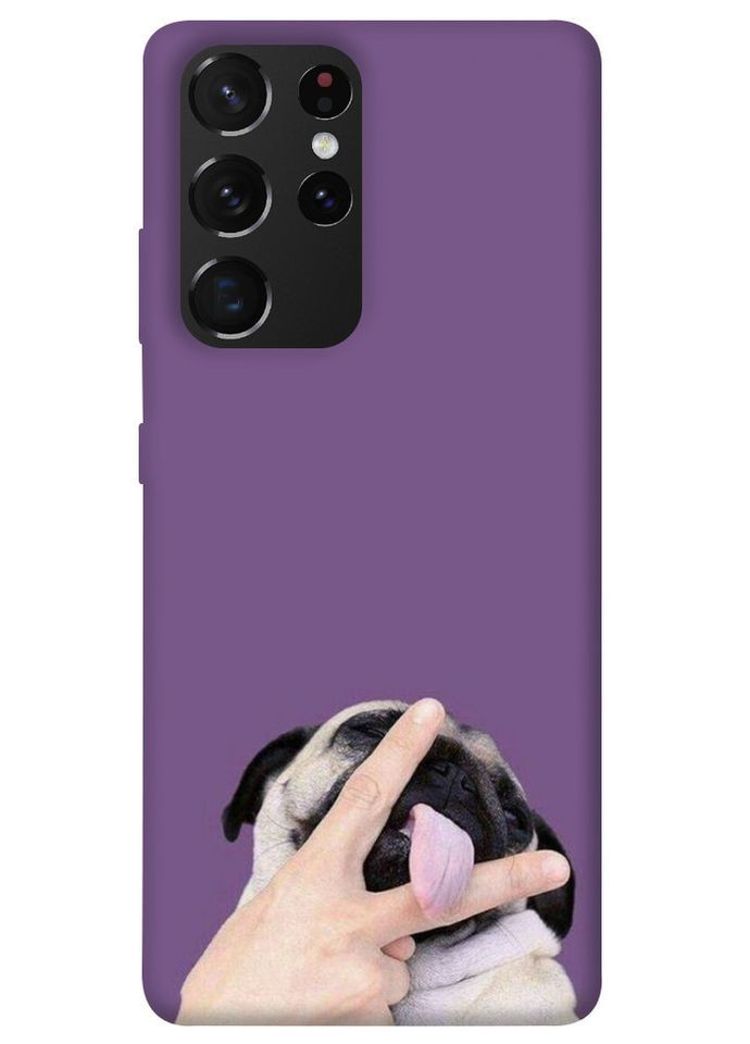 Чохол з принтом для Samsung Galaxy S21 Ultra/для самсунг галаксі з21 ультра Мопс No Brand (339064477)