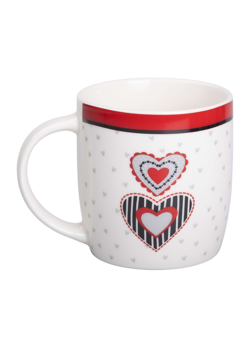 Чашка керамічна I love you 400 мл, білий RX-N240147W Liling Rongxiang Ceramic (360977577)