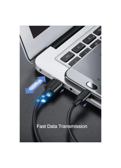 Дата кабель USB 2.0 AM to Micro 5P 3.0m 2A US289 black (60827) Ugreen (396693217)
