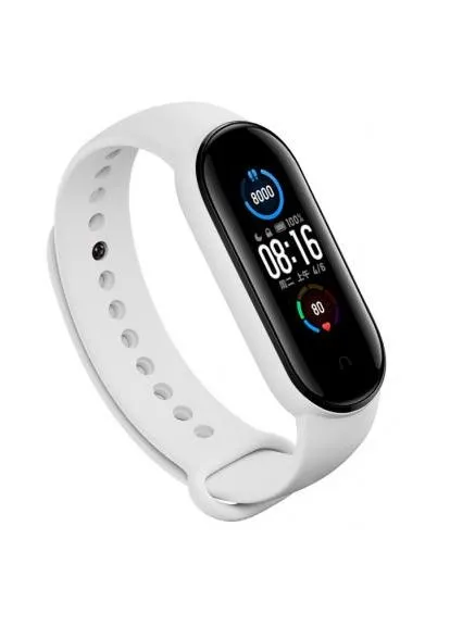 Ремешок для фитнес браслета (705072) BeCover Silicone для Xiaomi Mi Smart Band 5 White (389543536)