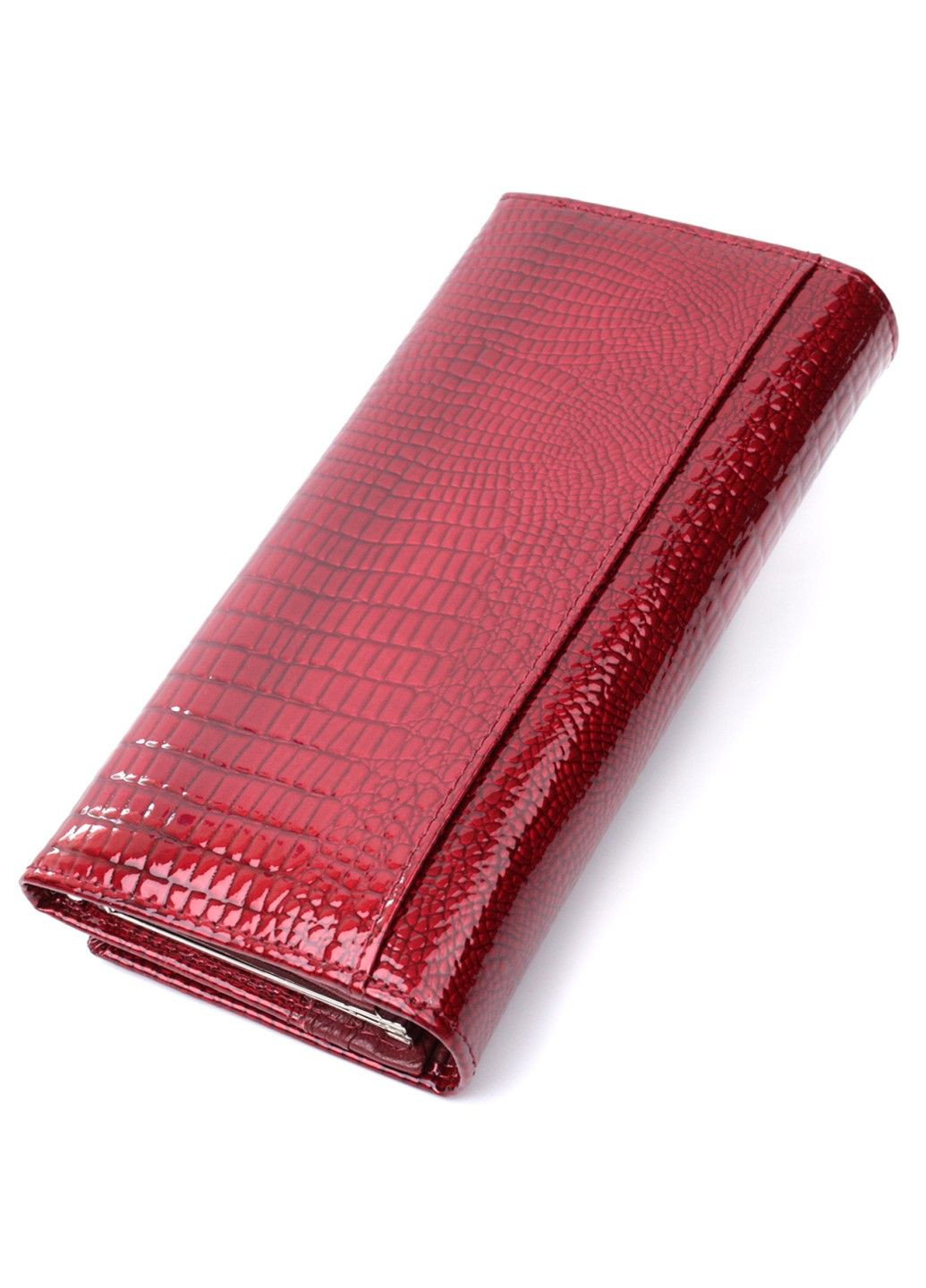 Кошелек для женщин из натуральной лакированной кожи 22680 Красный st leather (298111846)