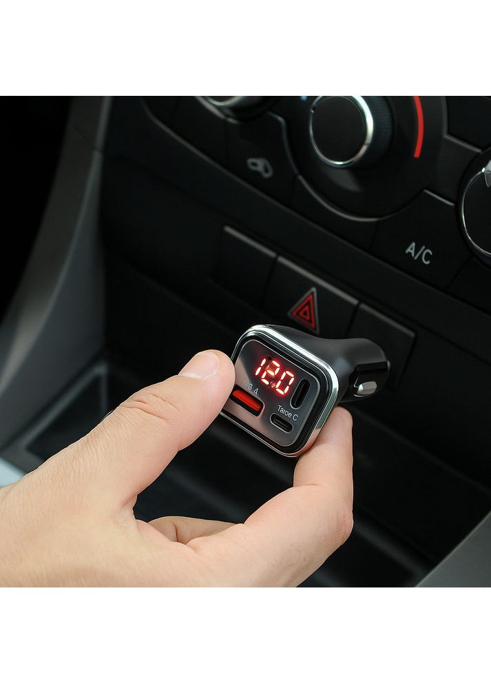 Автомобильное зарядное устройство 2хType-C, USB, HZ HC13/АЗП-адаптер/Зарядка от прикуривателя Max (370779034)