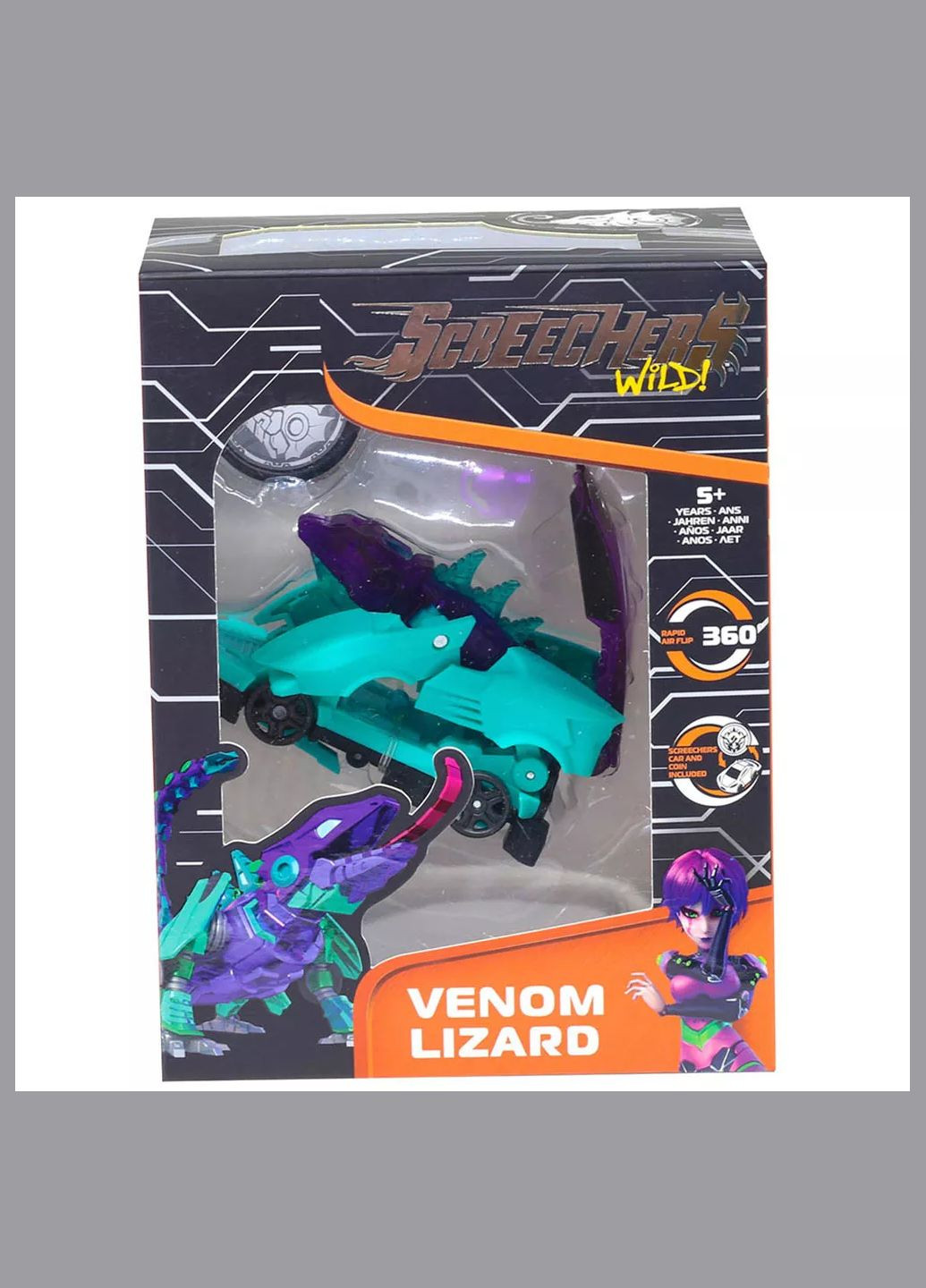 Машинка-трансформер ВЕНОМ ЛІЗАРД S4 L1 (EU685104) Screechers Wild (326887339)