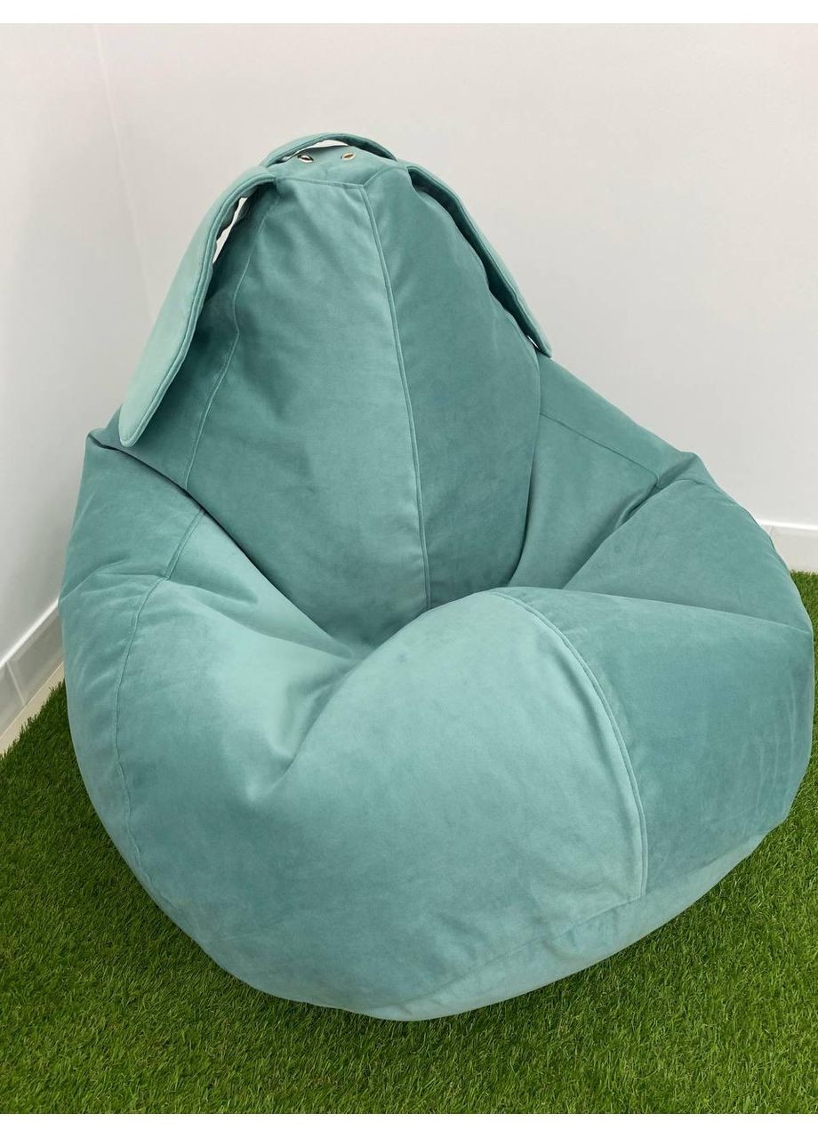 Крісло - мішок груша Зайчик, XXL - 140х100 Florida Aqua SkyPuff (361256888)