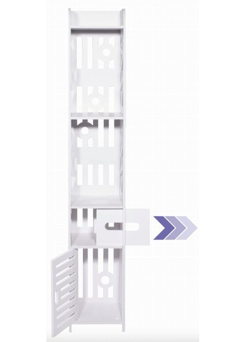 Пенал-шкаф Cubic для ванны 120см напольный Leobert (361952340)