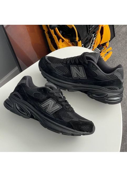 Чорні Осінні кросівки чоловічі new balance 2010 black | нью баланс 2010 чорні No Brand