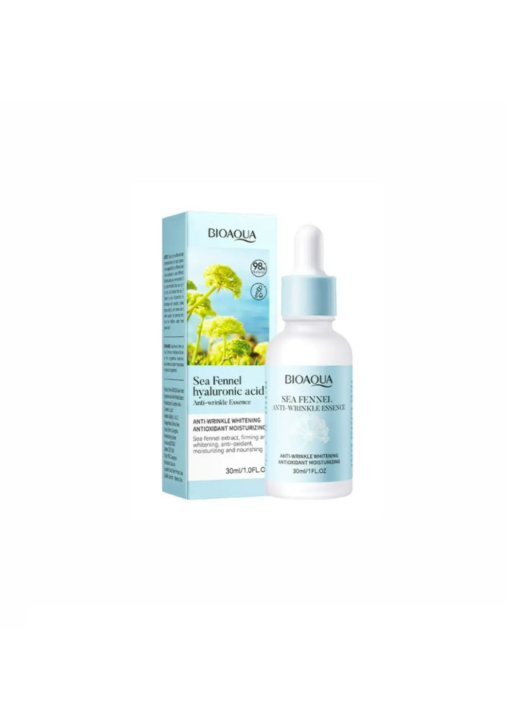 Сыворотка для лица с экстрактом гиалуроновой кислоты Sea Fennel Anti-Wrinkle Essence, 30 мл Bioaqua (279850907)