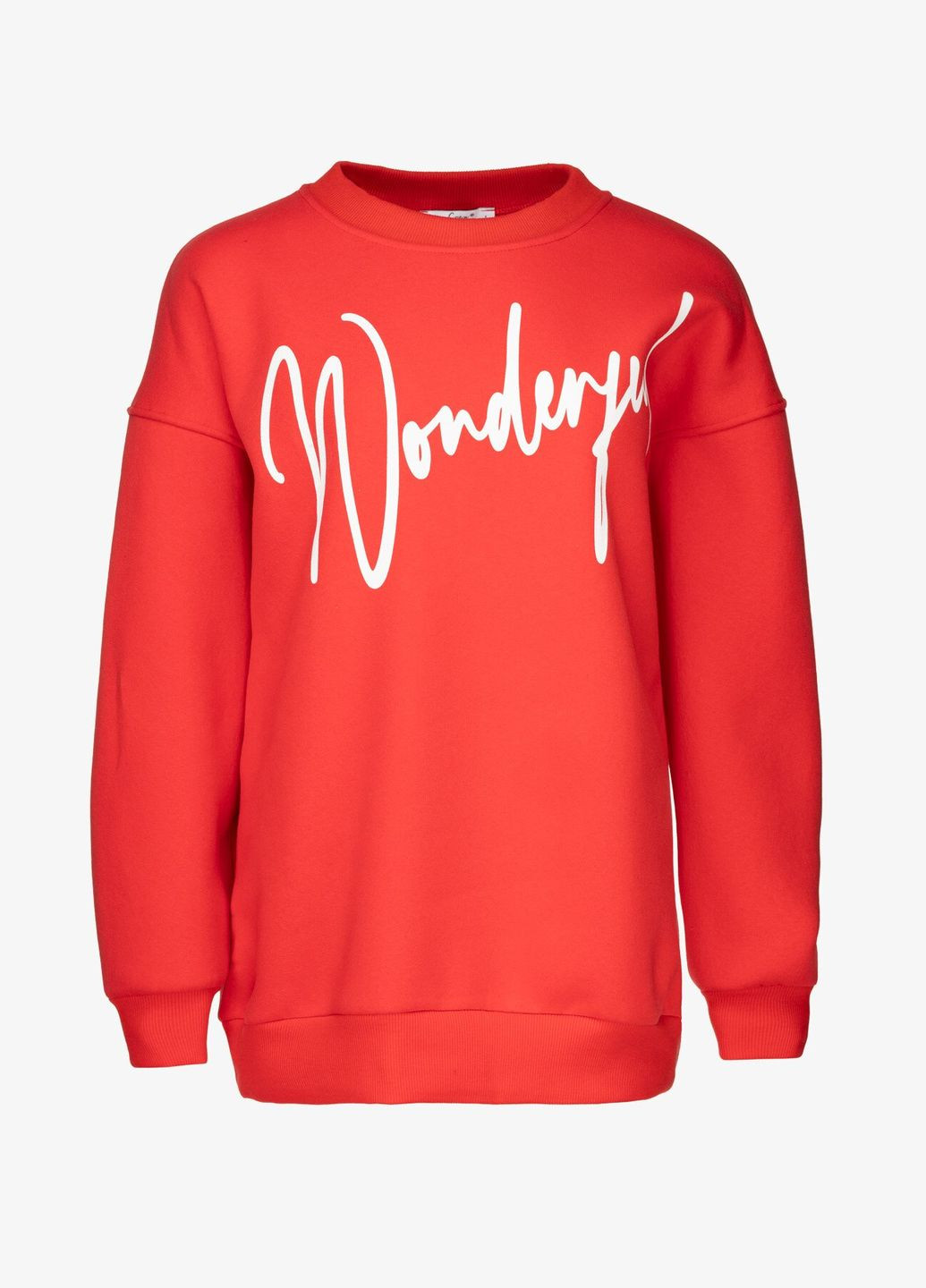 Красный свитшот с принтом женский 83503 красный shop (2000990775948) Crep (315997954)