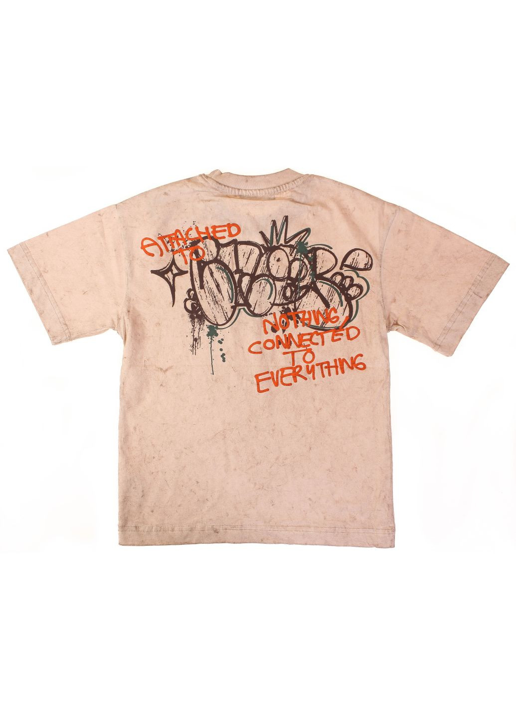 Бежева літня футболка 14187 бежевий BLUELAND