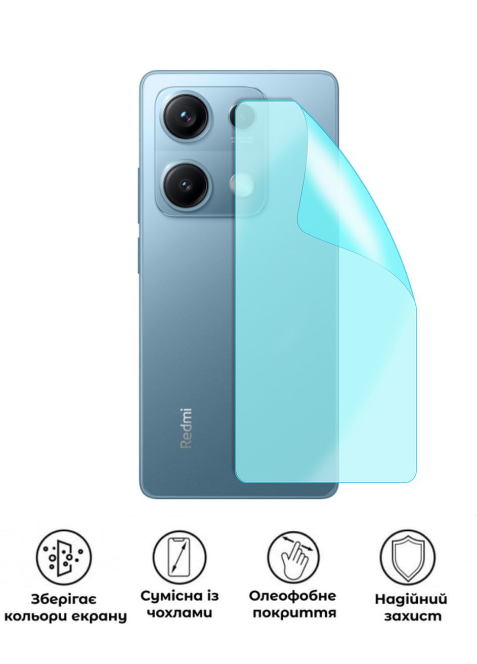 Захисна гідрогелева глянцева плівка Grade A на корпус смартфона Xiaomi Redmi Note 14S No Brand (370870930)