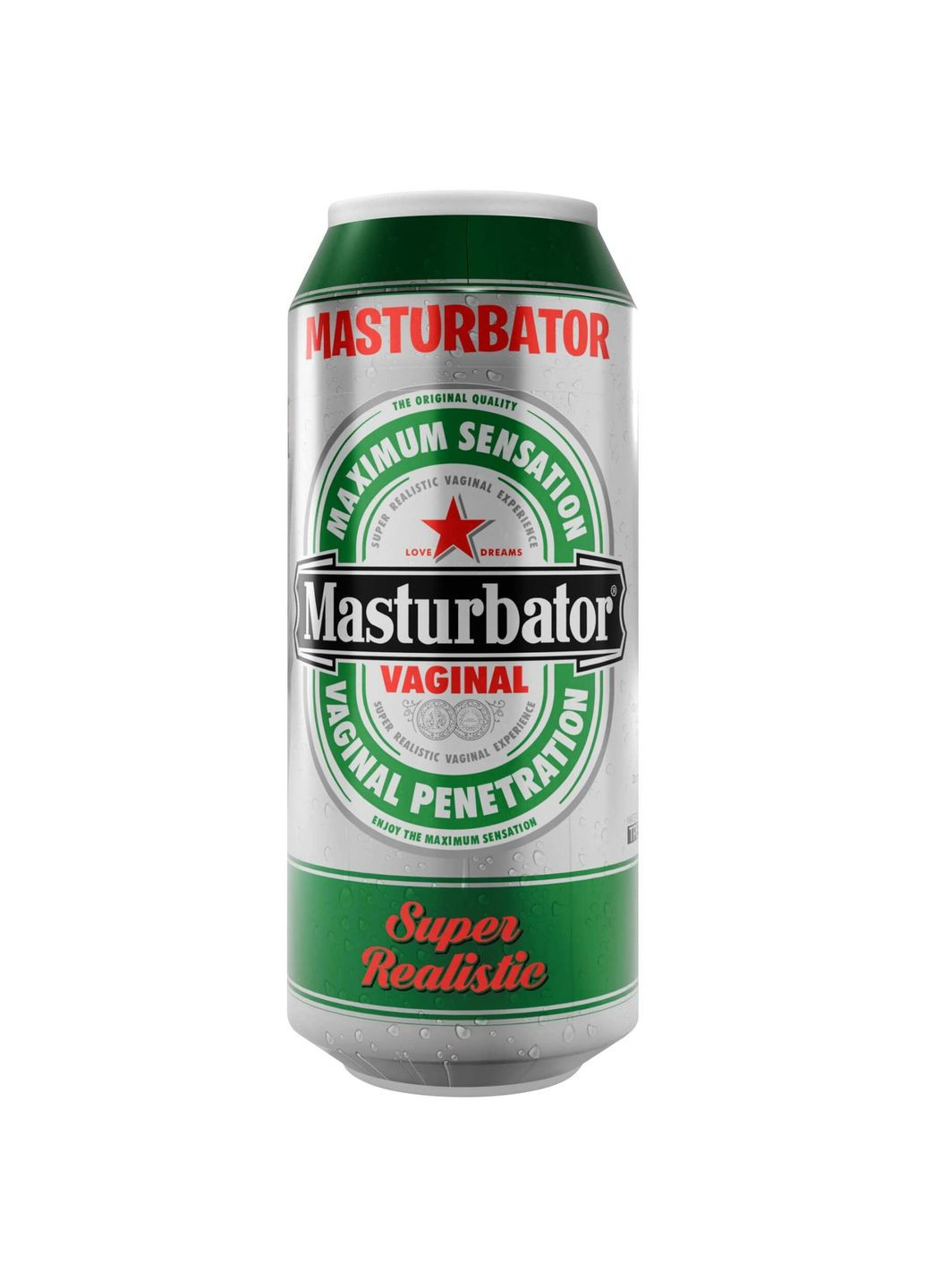 Мастурбатор-вагіна Heineken Vagina II у вигляді банки пива - CherryLove Alive (339867474)