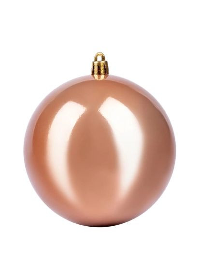 Елочная игрушка 10 см, темно-золотая, перламутровая (973513) YES! Fun 10 см, темно-золота, перламутрова (367830503)