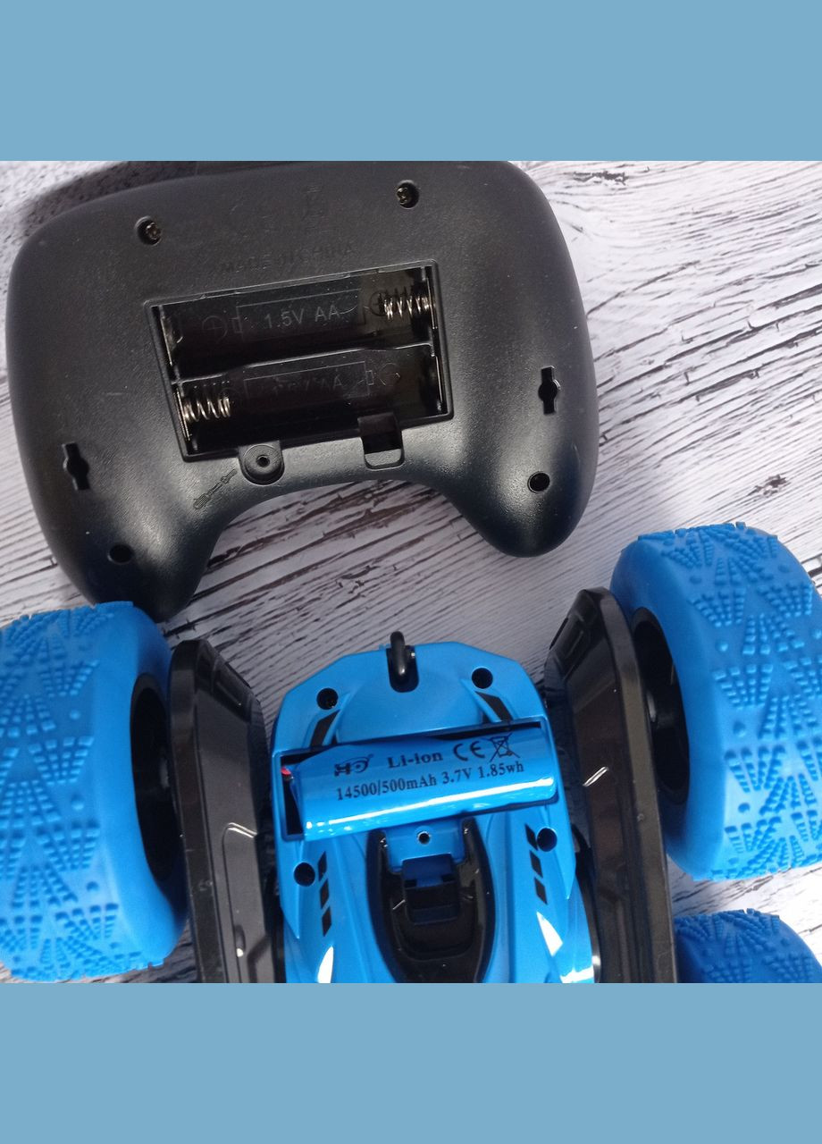 Трюкова машинка перевертень на радіокеруванні Rapidly stunt Car Синій No Brand (342369266)