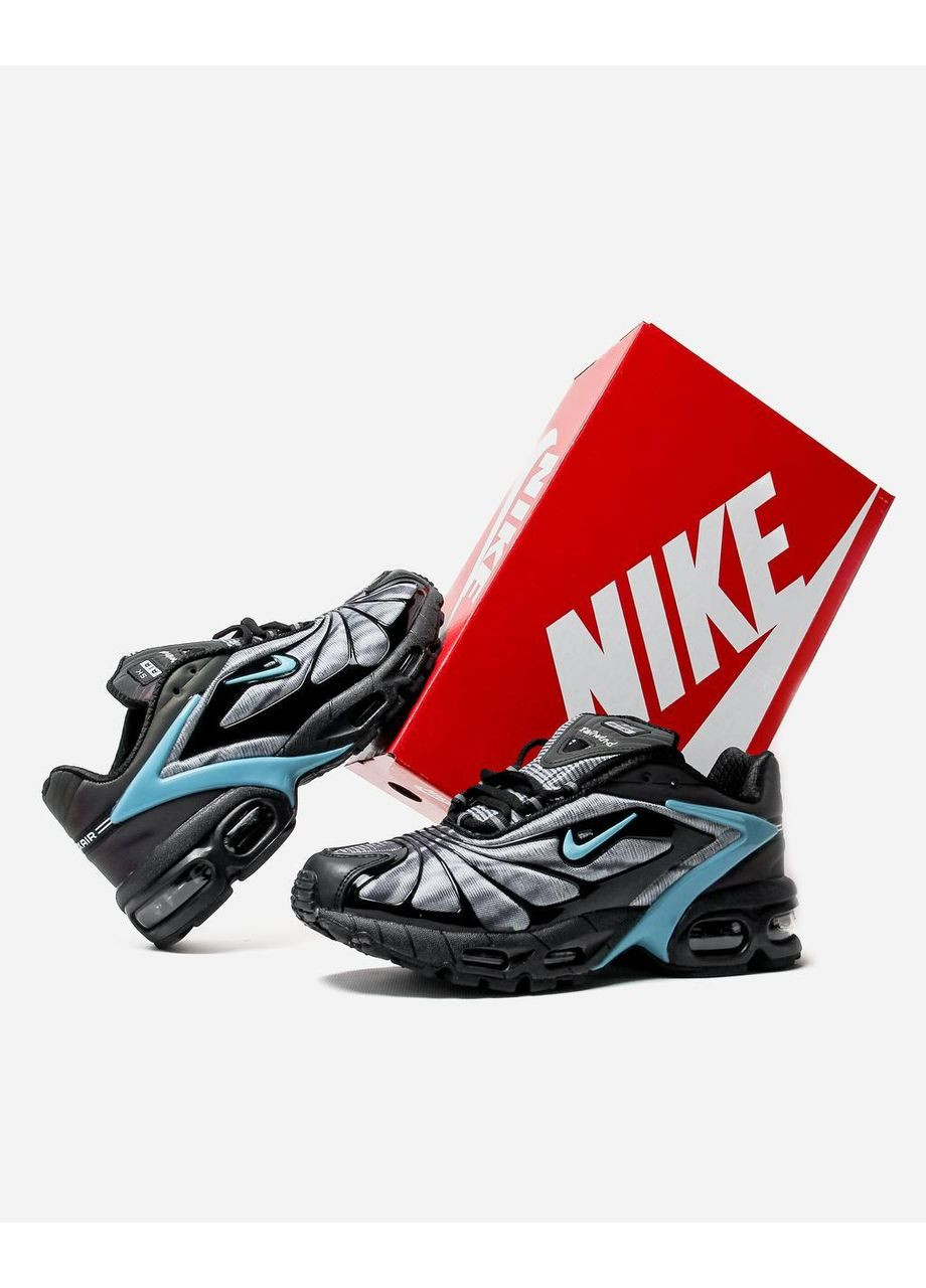 Черные демисезонные кроссовки мужские nike skepta air max tailwind 5 bright blue найк скепта аир макс теилвинд No Brand