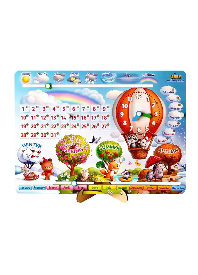 Детская игра Календарь 2 "Воздушный шар" (ПСД259) PSD259 ENG Ubumblebees (364126478)