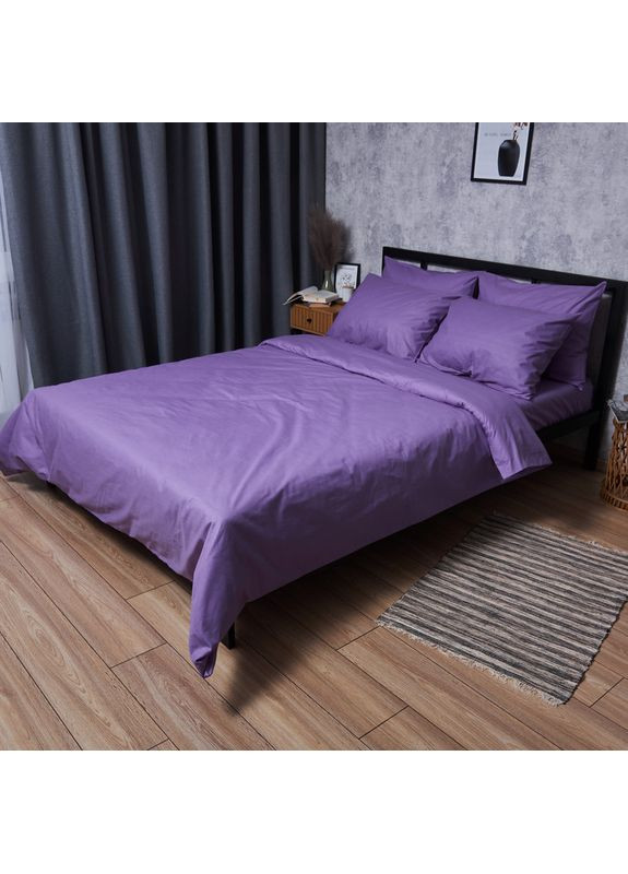 Комплект постільної білизни Бязь Gold Люкс «» Полуторний 143х210 наволочки 2х50х70 (MS-820007331) Moon&Star Violet Charm (356113198)