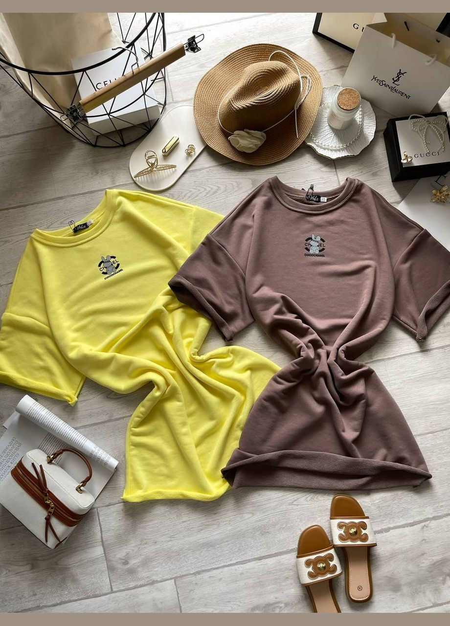 Желтое платье No Brand