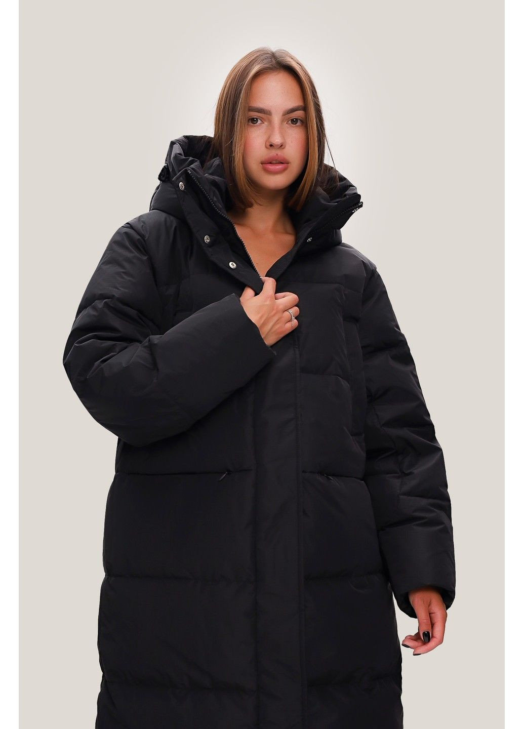 Чорний зимній Пуховик Finn Flare