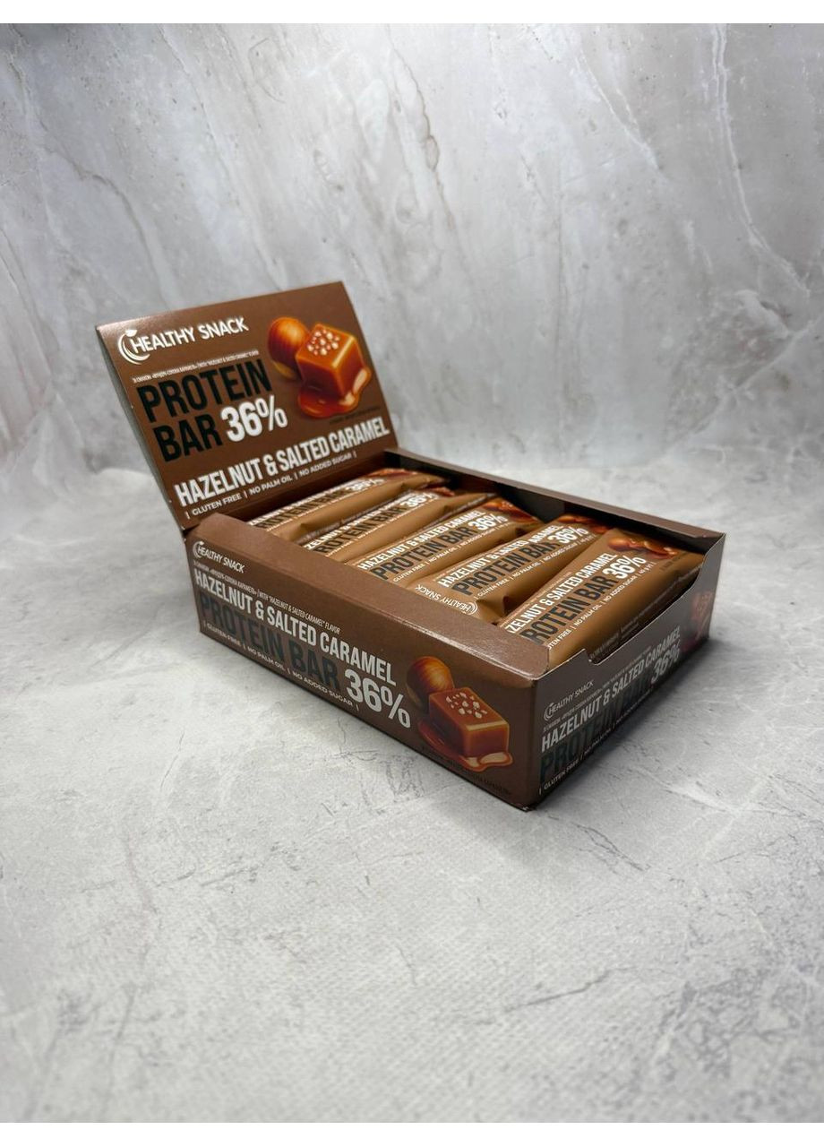 Протеиновый батончик со вкусом «Фундук-солона карамель» 36% протеина, 40 г No Brand (372805395)