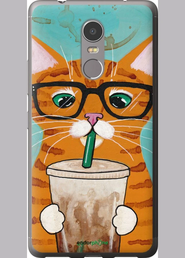 Чехол на Lenovo K6 Note Зеленоглазый кот в очках "4054t-453-70447" Endorphone (369451469)