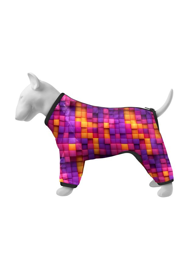Вітровка для собак Clothes, малюнок "Куби 3Д", S35, 47-51 см, З 35-39 см WAUDOG (329436654)