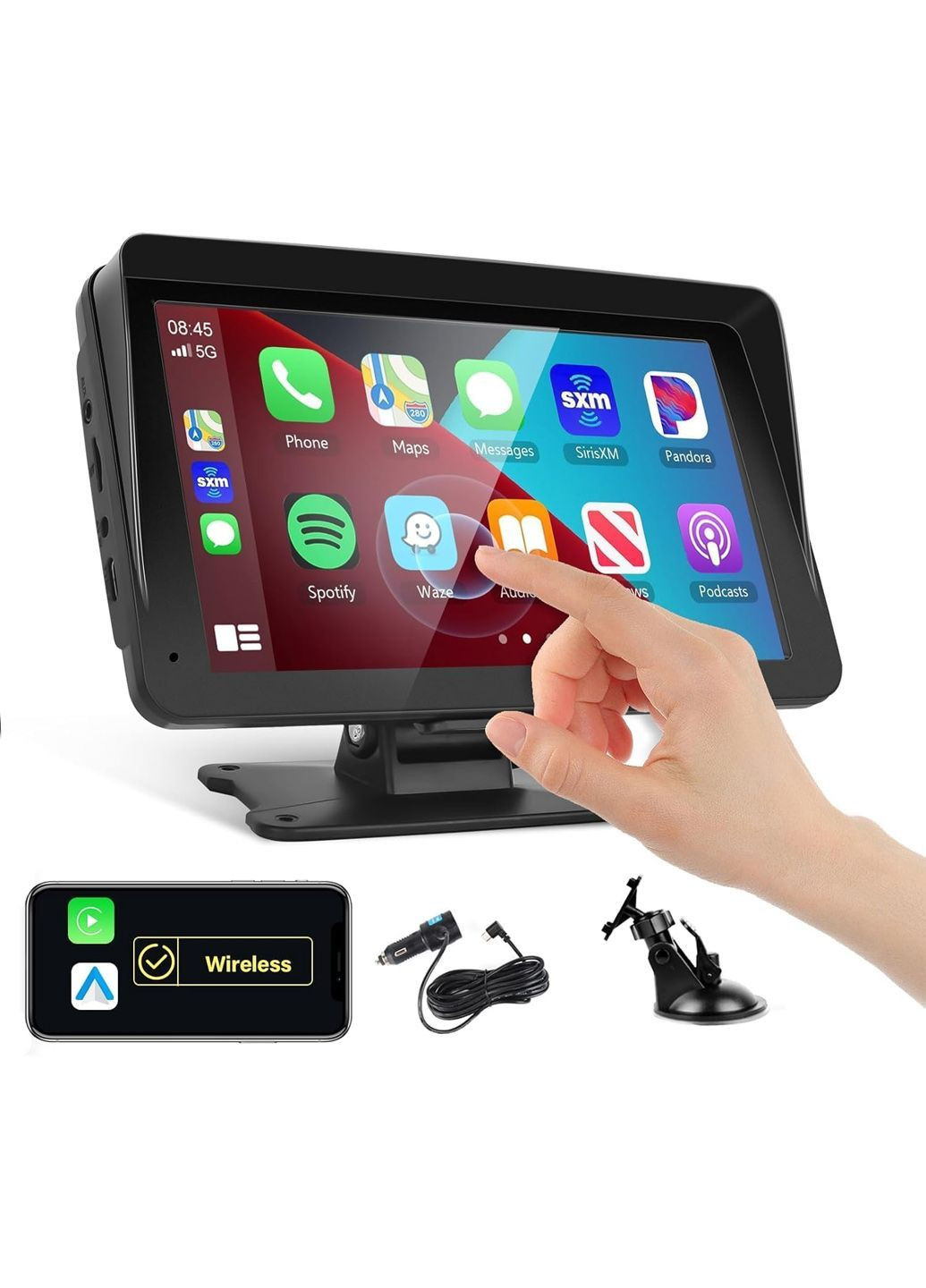 Портативный автомобильный дисплей 7" черный Amazon (370878165)