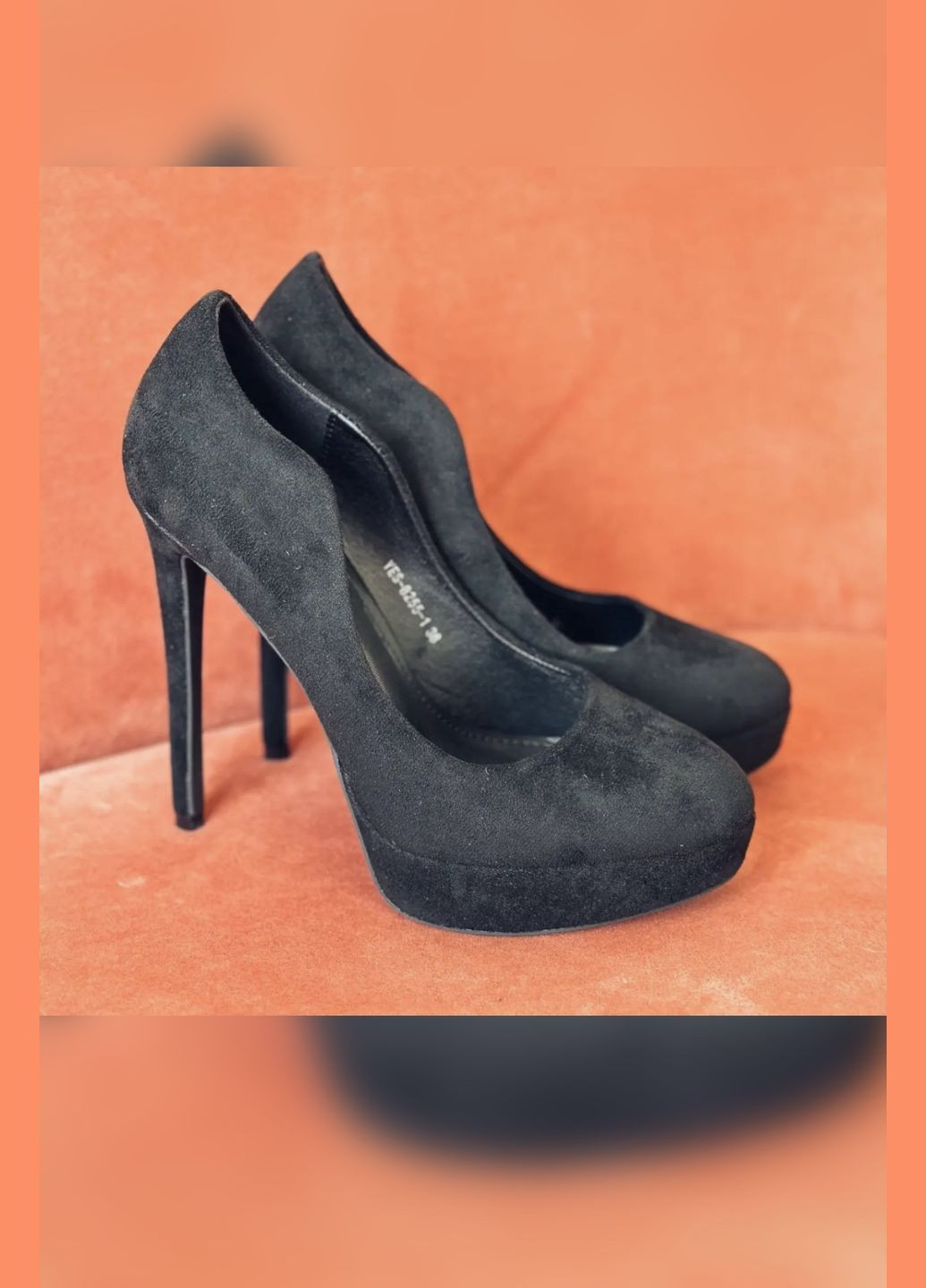 No Brand Элегантные женские туфли черный з искусственная замша, — демисезон (301483870)