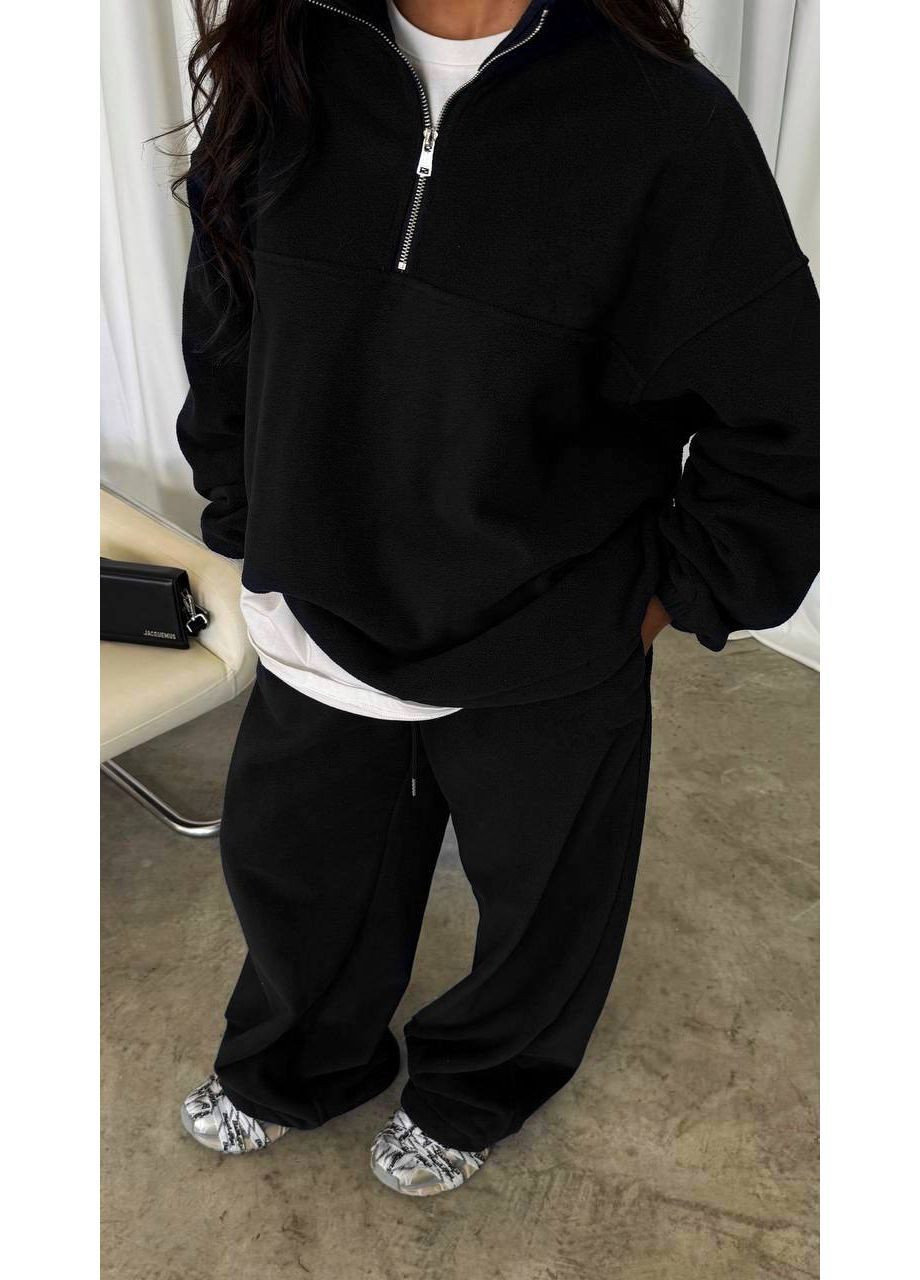 Женский флисовый костюм зип худи + брюки No Brand Р4959-552/2 (367089131)