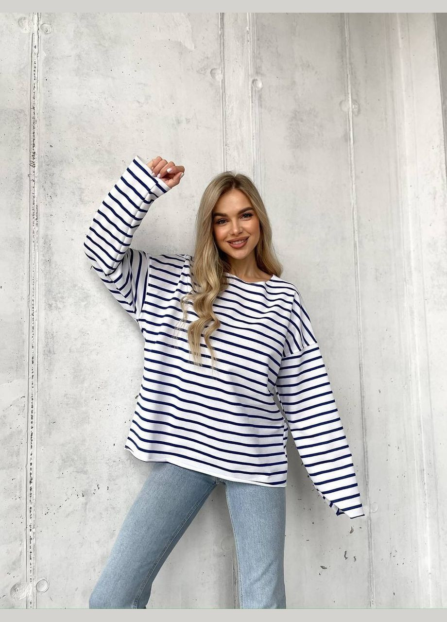 Лонгслив Оверсайз Турецкая Двонитка No Brand (317638186)