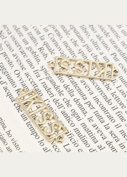 Конектор Фурнітура для браслета KISS поцілунок 34 мм x 10 мм Finding (328943051)