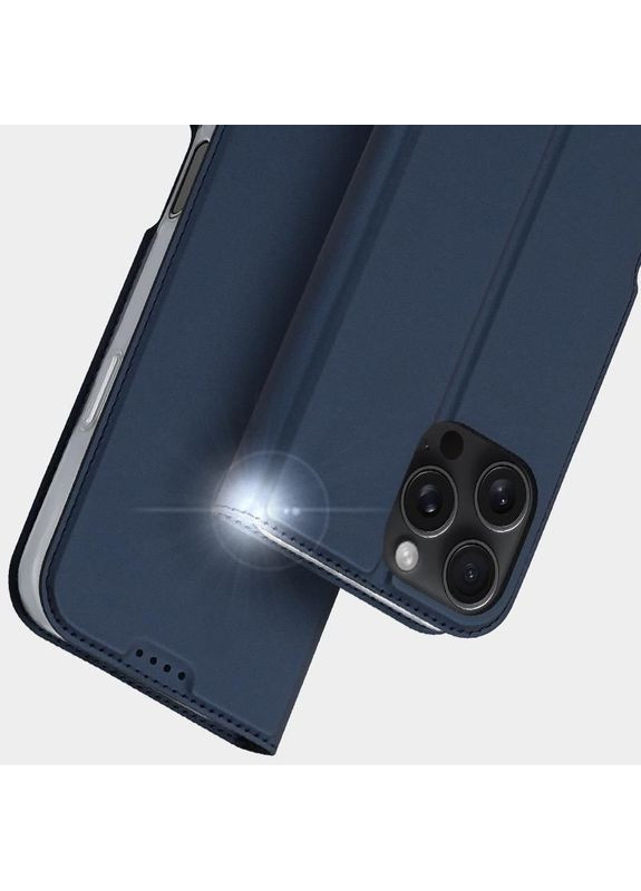 Чохол‑книжка з кишенею для візиток для Apple iPhone 16 Pro Max (6.9") Синій Dux Ducis (372164079)