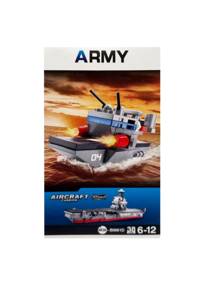 Дитячий конструктор "Aircraft carrier" M38-B0661-4, 38 деталей Bambi (363820568)