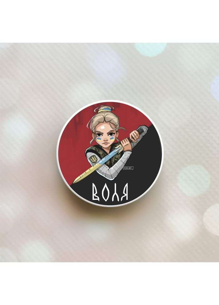 Держатель для смартфона / планшета попсокет Popsocket:: Украинская защитница (принт 171) Creative (360687720)