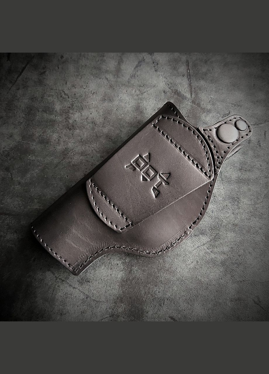 Кобура поясна шкіряна | із гербом| під ПМ| чорна No Brand (339621558)