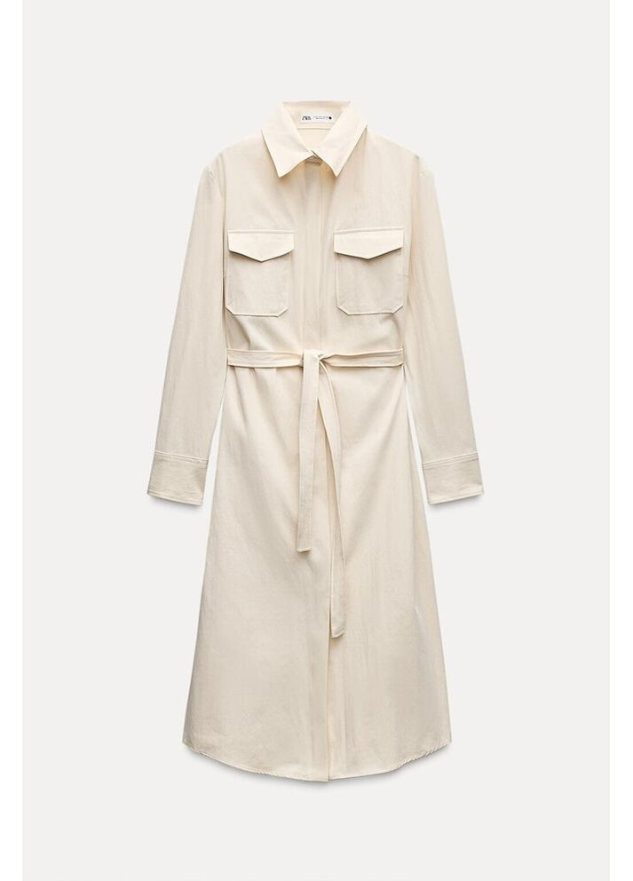 Светло-бежевое платье 9017/336 Zara