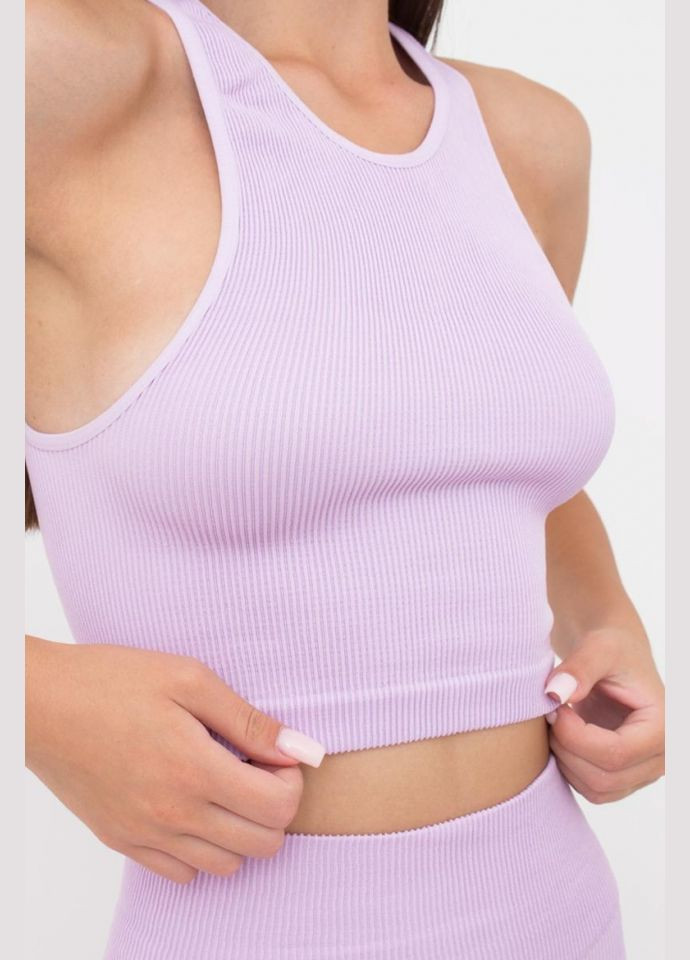 Топ жіночій безшовний на широких бретелях в рубчик Giulia HALTER TOP RIB (296470294)