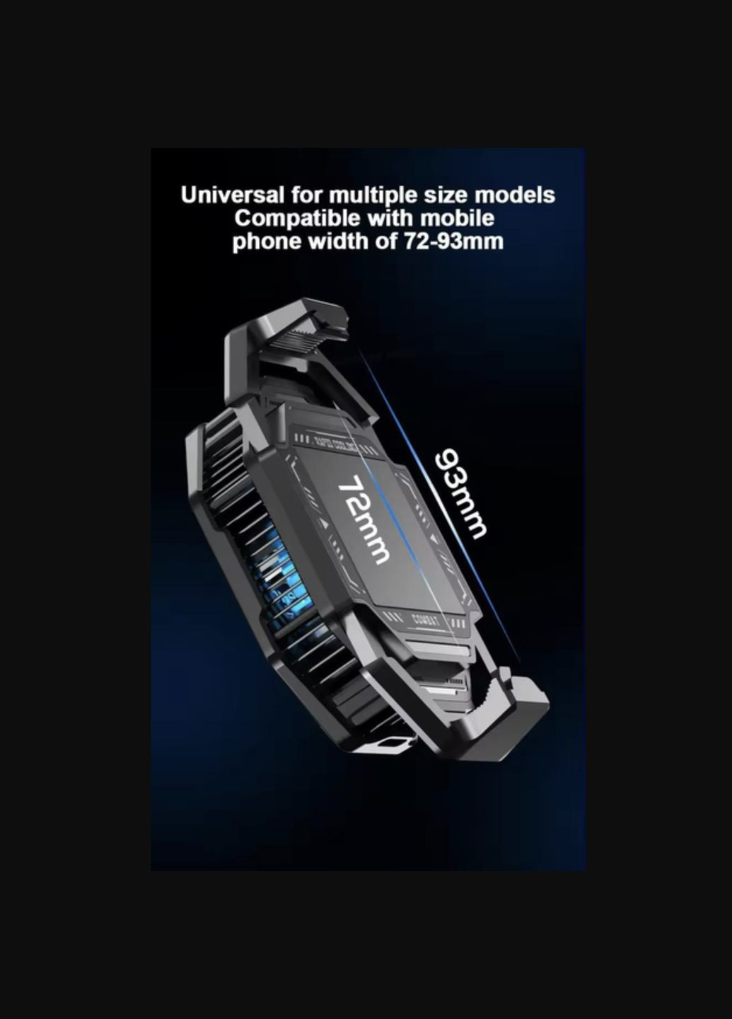 Кулер вентилятор охолодження для телефону ігор та стриму CoD Fortnite Sarawolf (Free Fire курки PUBG Mobile Fifa ) DL20 Memo (340276171)