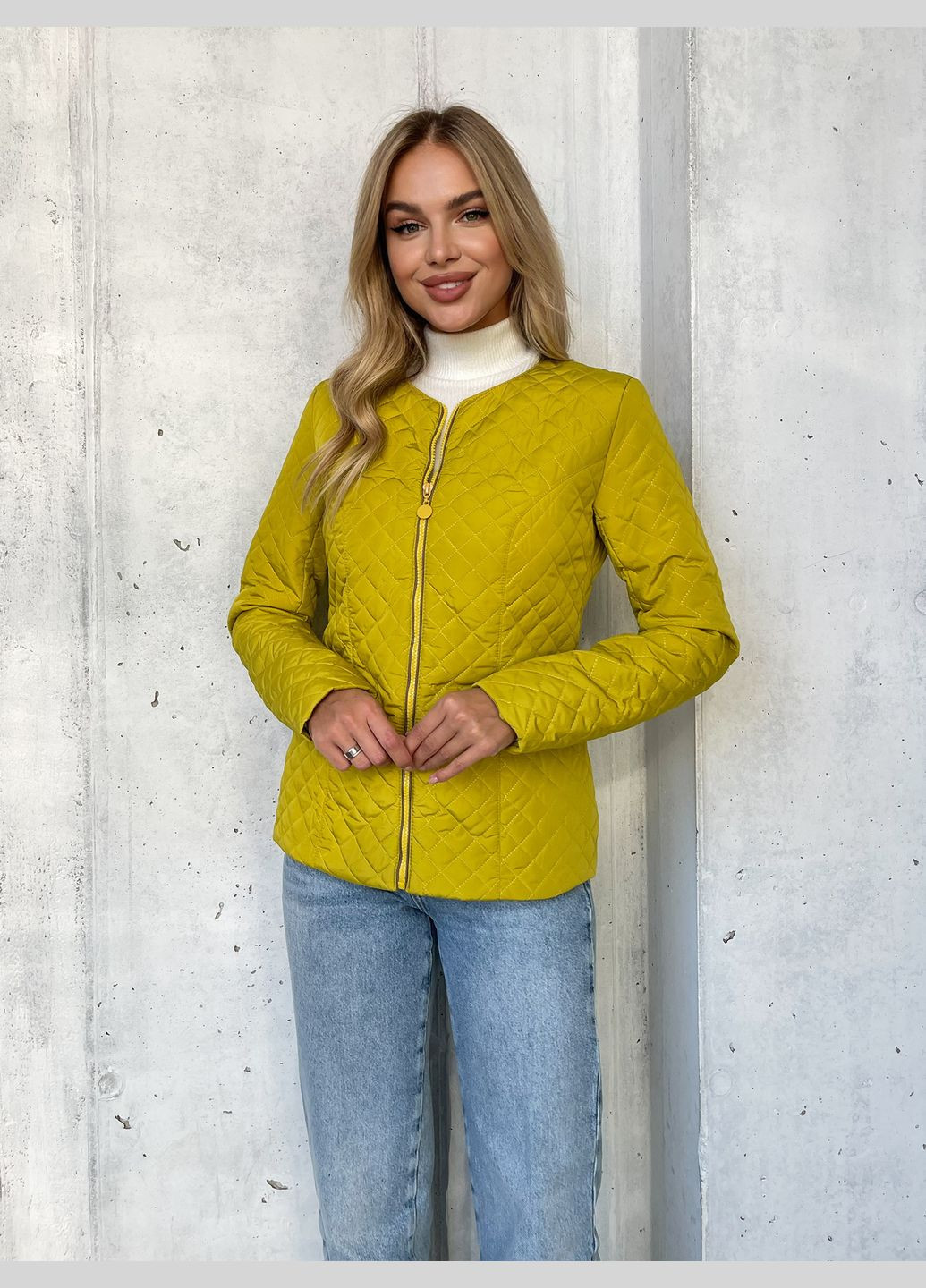 Гірчична демісезонна куртка Zemal