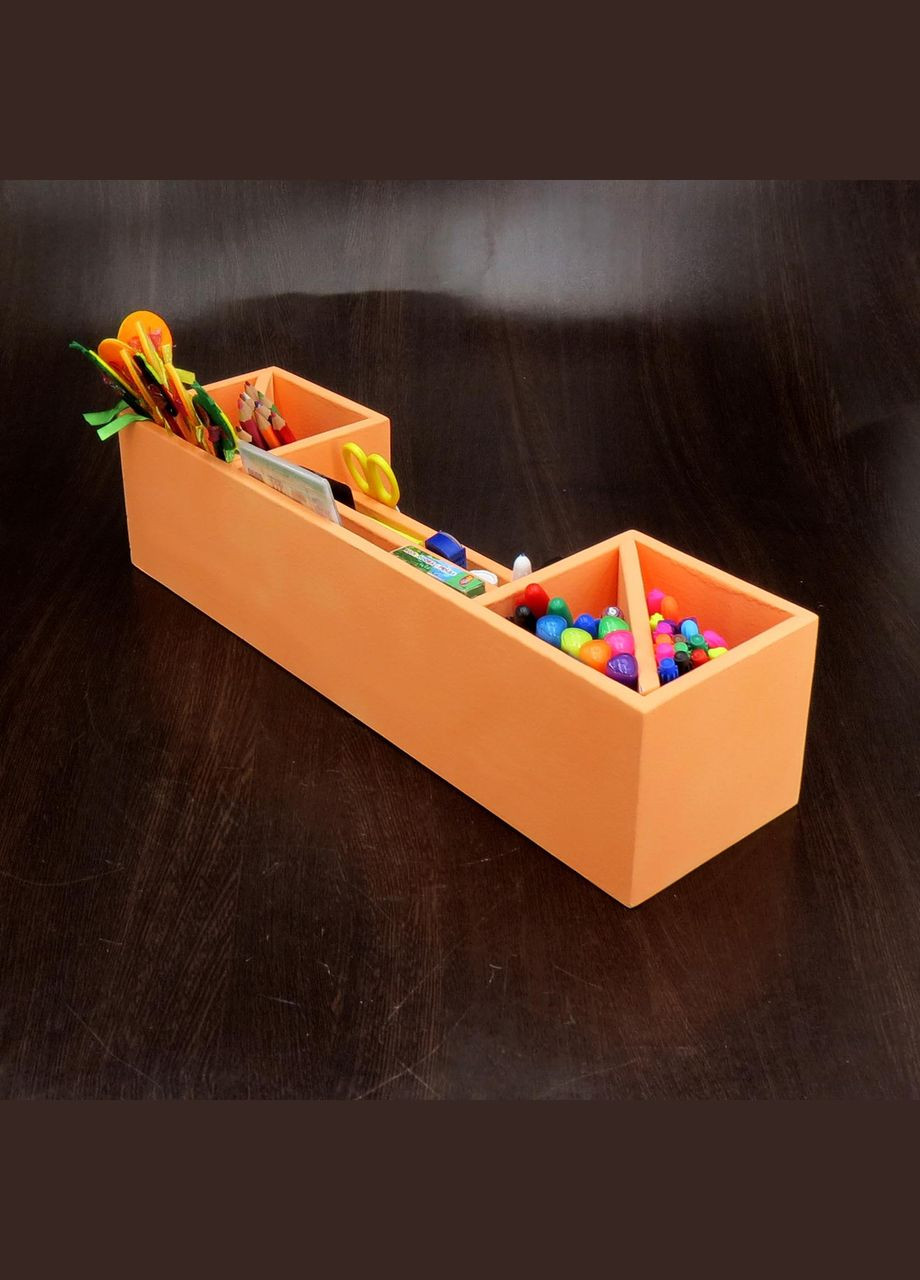 Органайзер настільний з дерева Колумбус грейпфрут (КНЦ-002854) No Brand (328227687)