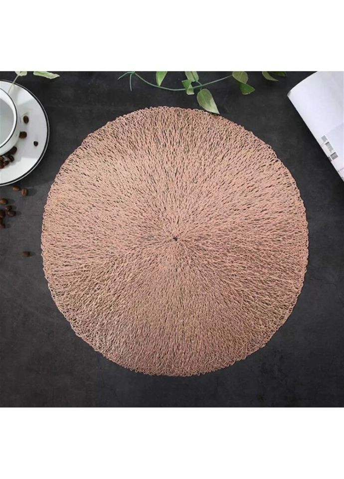 Серветка сервірувальна Сяйво DL21012676-1 38 см рожеве золото Olens (327609595)