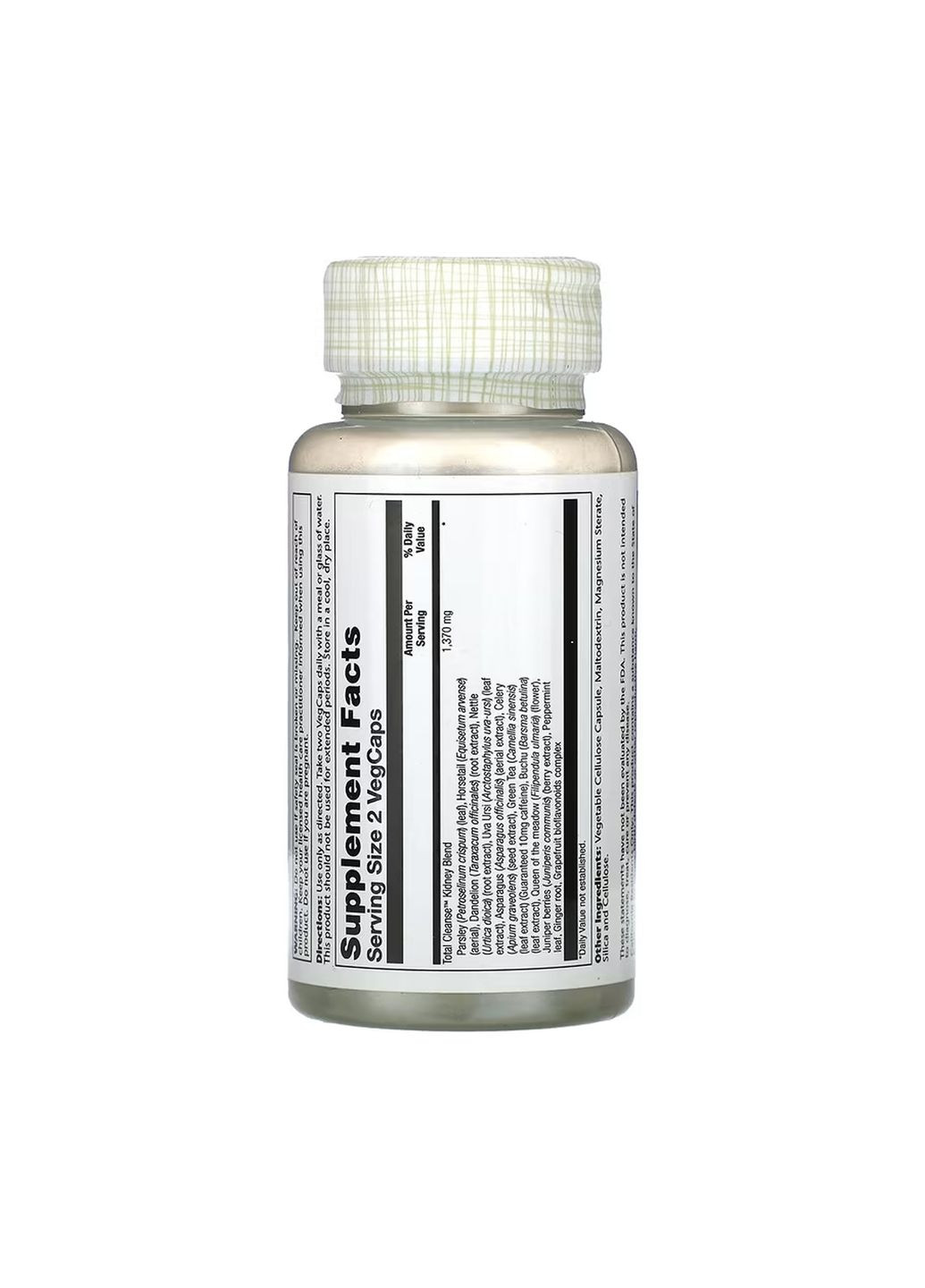 Добавка для почек Total Cleanse Kidney 60 капсул детоксикация мочевыводящей системы Solaray (367958317)