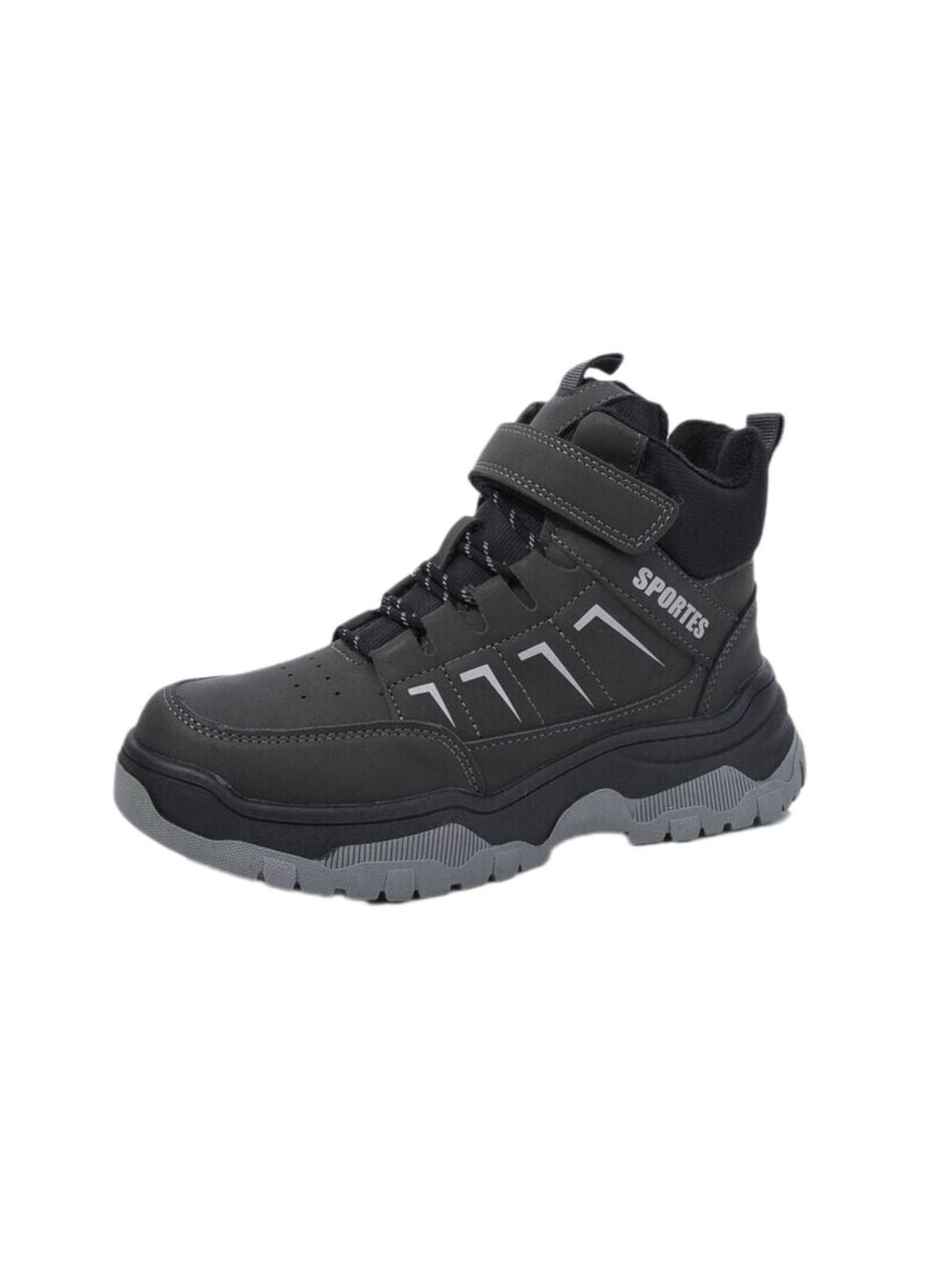 Черные осенние ботинки хлоп. черные e 3666-5 GFB