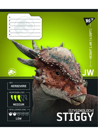 Набір зошитів шкільних А5/12 лінія Jurassic World Strength and Power 25 шт (767664) Yes (352167549)