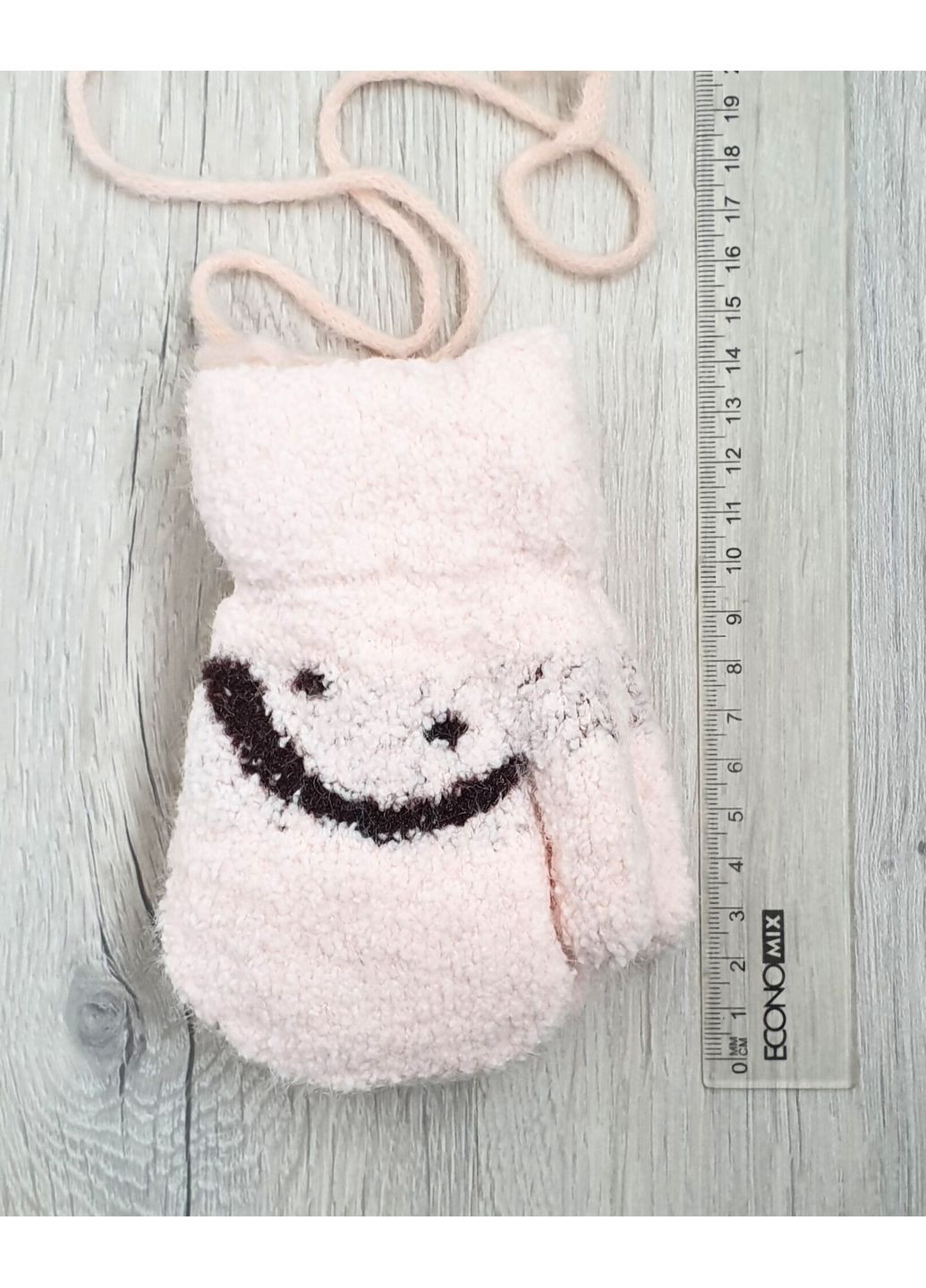 Зимові дитячі рукавички на хутрі для дівчаток 3-5 років No Brand (362452400)