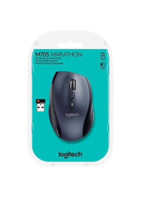 Мышь беспроводная M705 Marathon Black лазерная (910-001949) Logitech (342330855)