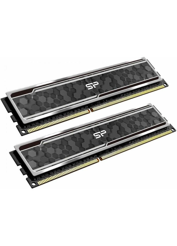 Пам'ять для настільних комп'ютерів 16 GB (2x8GB) DDR4 3200 MHz (SP016GXLZU320BDAJ5) Silicon Power (314974177)