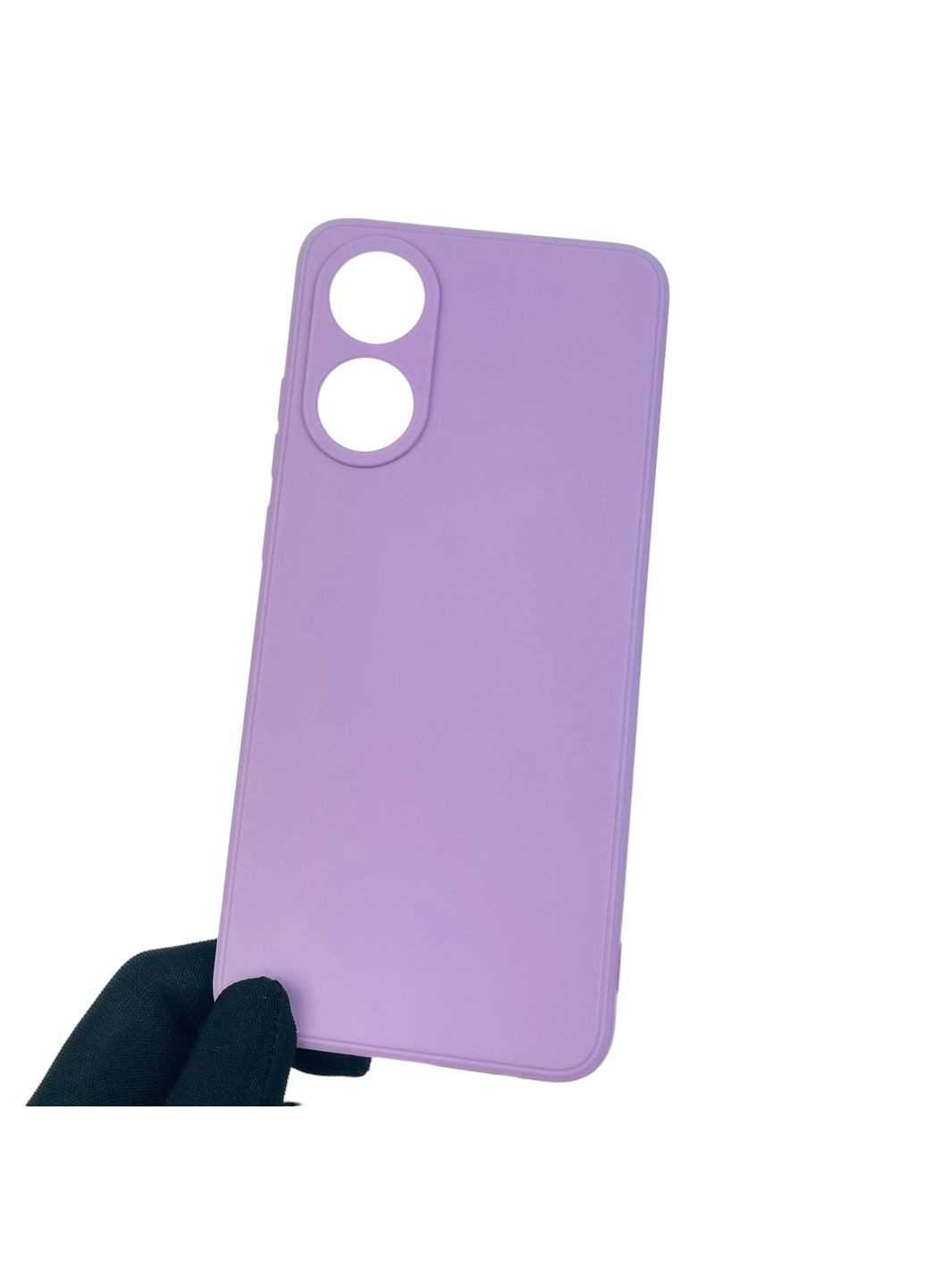 Чехол для A78 4G однотонный с квадратными гранями с защитой камеры на оппо а78 4г сиреневый Oppo (366023191)