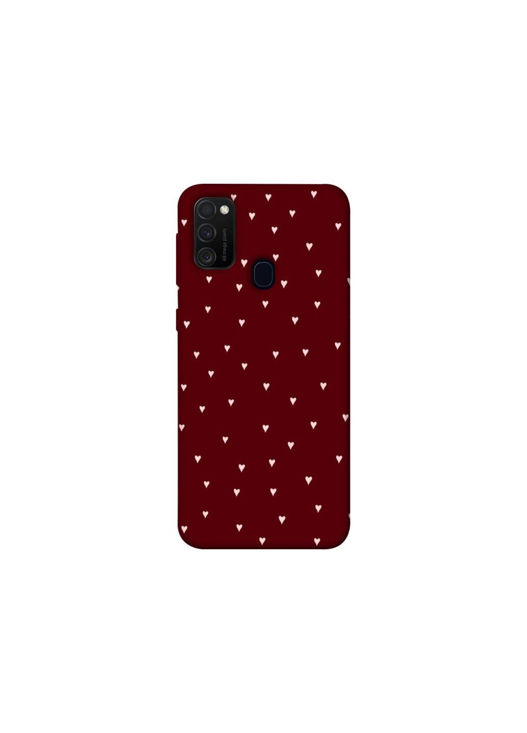 Чохол на Samsung Galaxy M21 Smal hearts Frontalka (355325617)