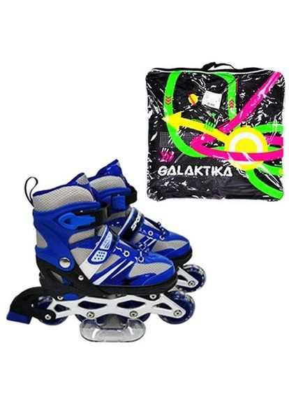 Ролики L (39-42) PU колеса, світло, розсувні, ABEC-7 сині MIC (371900831)