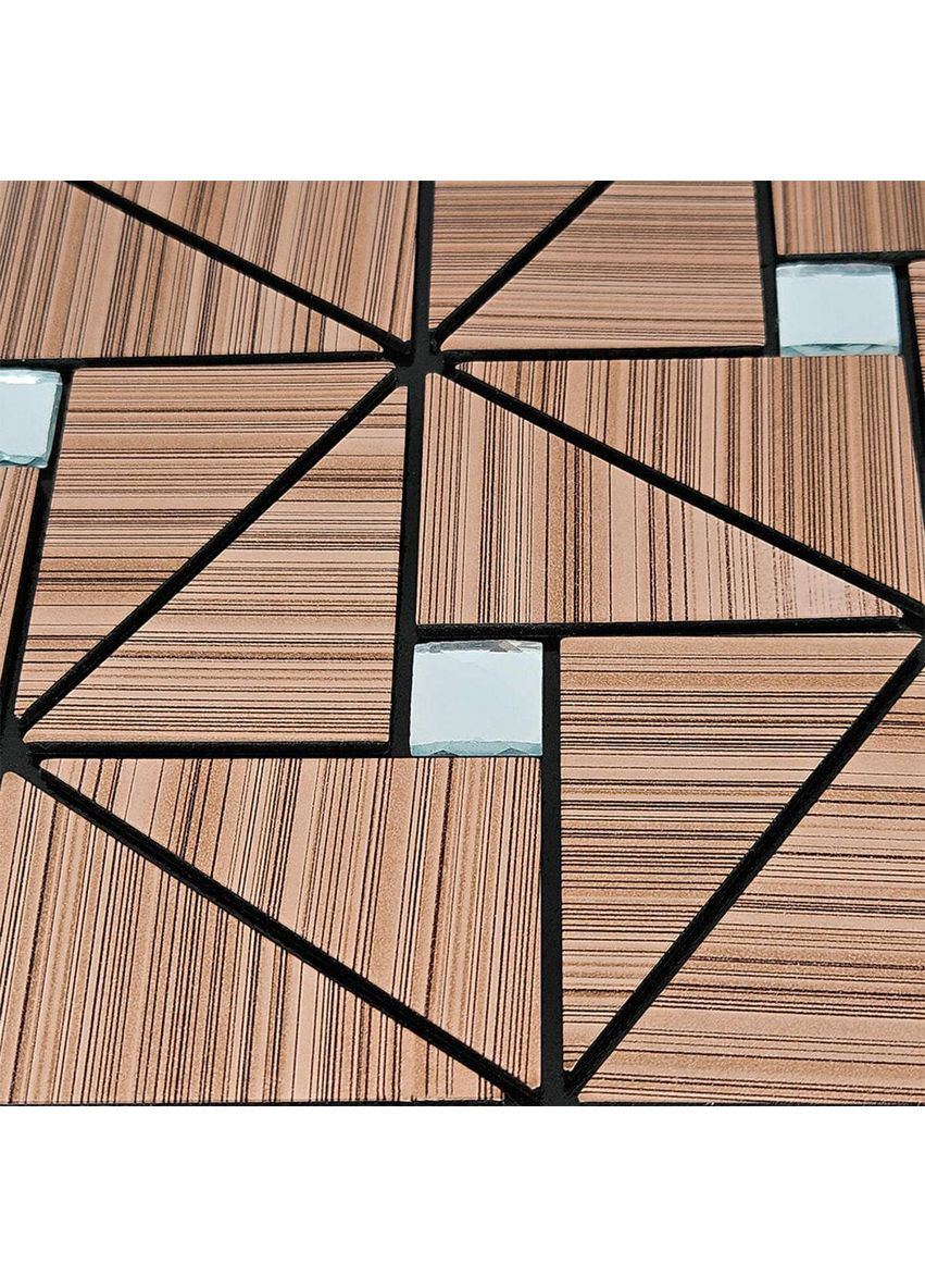 Самоклеюча алюмінієва плитка 300х300х3мм Бронза SW-00001927 Sticker Wall (354655523)